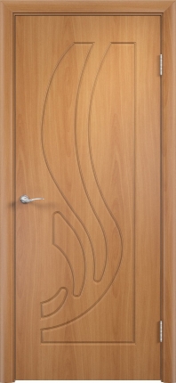 Межкомнатная дверь ПВХ Лотос, глухая, миланский орех