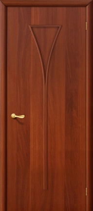 Межкомнатная дверь Рюмка, глухая, итальянский орех