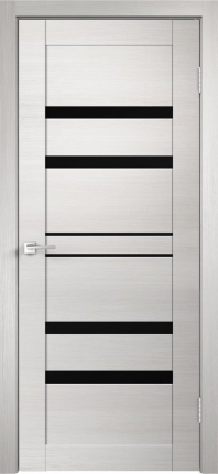 Межкомнатная дверь Linea 6, остеклённая, белый дуб поперечный