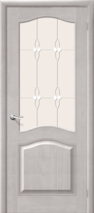 Межкомнатная дверь М 7, остеклённая, белый воск