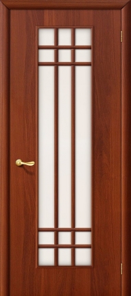 Межкомнатная дверь Премиум, остеклённая, итальянский орех