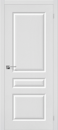 Межкомнатная дверь ПВХ Статус-14, глухая, белый